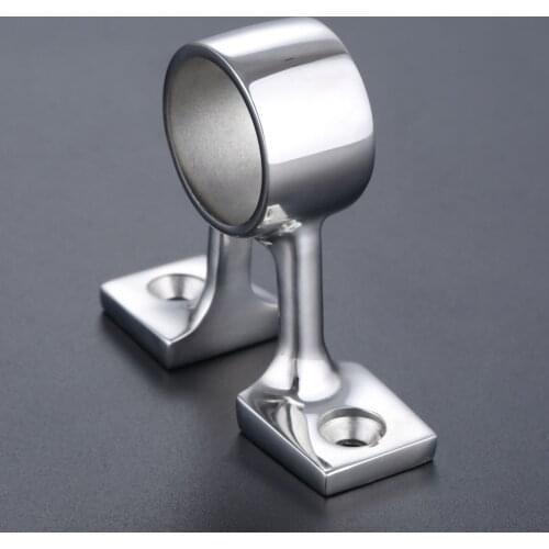 1 Pc Marine Grade Stainless Steel Boat Center Bracket 25mm 1"" Handrail Tube Fitting 90 Degree Stanchion Hardware Boats Yachts