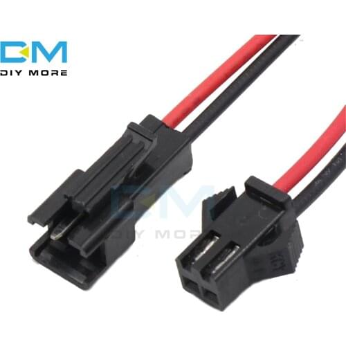 5Pairs 10PCS Long JST SM Male to Female 15cm 2Pins Plug Plastic Wire Connector Metal for LED light