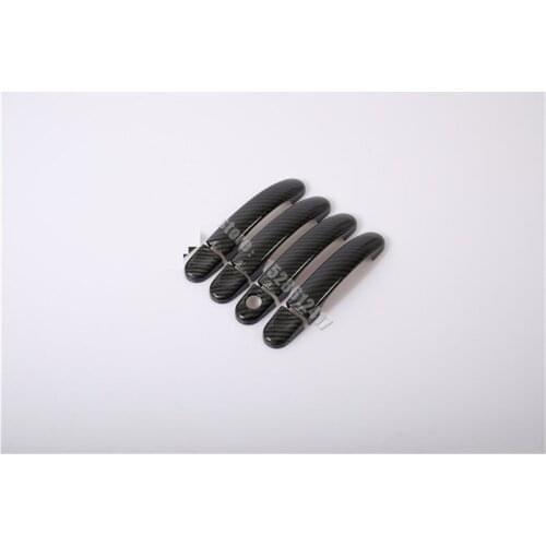 Car styling for Volkswagen Touran 2005-2015 Carbon fiber pattern Door Handle Bowl Door handle Protective covering Cover Trim