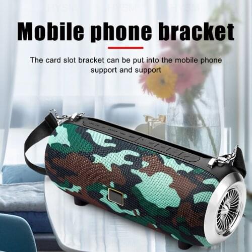 High Power 40W Bluetooth Speaker Waterproof Portable Column Super Bass Stereo For Comuter PC Speakers with FM Radio BT AUX TF