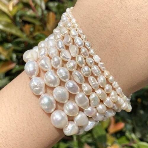 Natural Freshwater Pearl Beads Irregular Beads for Jewelry Making Diy Bracelet Necklace 4mm-10mm
