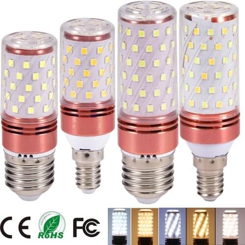 E27 E14 9W/12W SMD2835 Led Candle Bulb Save Energy Warm White/ White /Three-Color Change LED Corn Lamp Bulb Bombillas Home Light