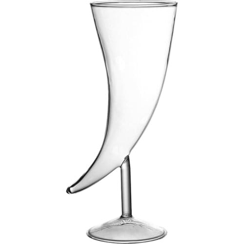 Cocktail Glasses Moon Shaped Martini Glasses Creative Drinking Cups Juice Glasses for Home Bar Party and Gift for Friend