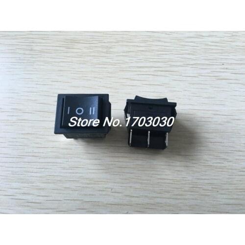 2PCS Black DPDT On/Off/On 6 Pin Snap In Rocker Boat Switch