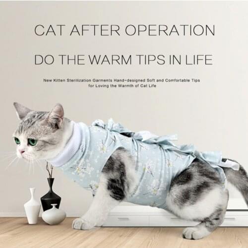 Pet Dog Cat Sterilization Suit Anti-licking Wound After Surgery Operation Recovery Pet Care Clothes Breathable Cats Weaning Suit