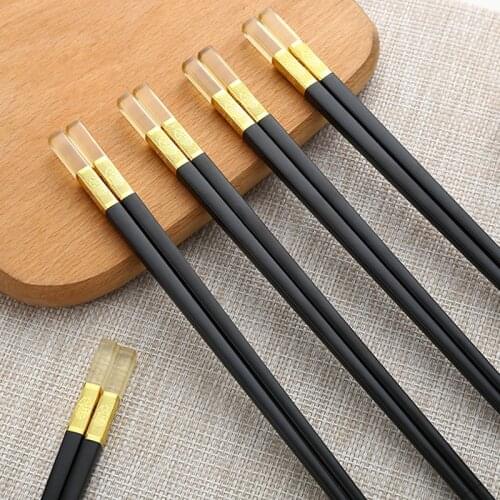 Stainless Steel Metal Chopsticks 1 Pair Of Antiskid Household Kitchenware Sushi Cherry Blossom Food Sticks Sushi Tools