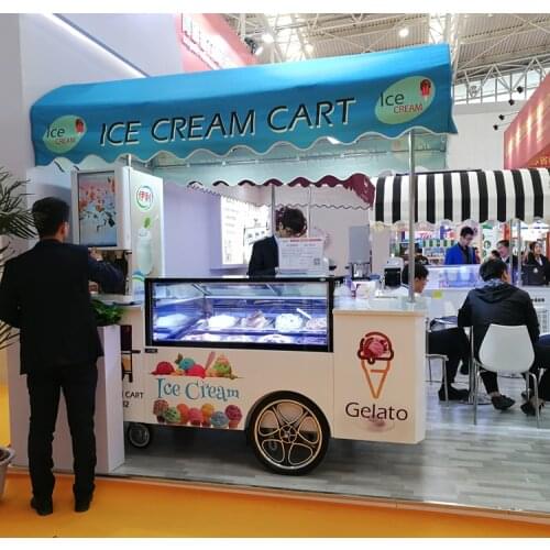Mobile Gelato Ice Cream Cart / Popsicle Ice Cream Cart CFR BY SEA
