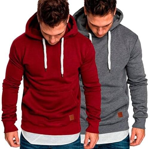 Fashion Mens Sweatshirt Long Sleeve Casual Hoodies Tops Boy Blouse Tracksuits Sweatshirts Hoodies