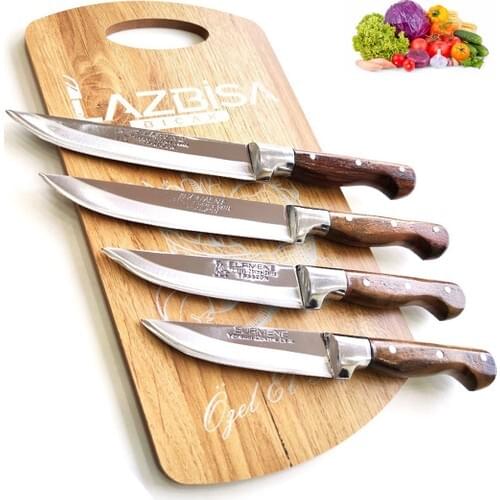 Lazbisa Riding On Kitchen Knife Set Meat Bread Vegetable Fruit knife