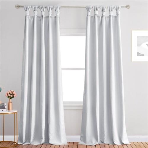 NICETOWN Satin Curtains For Living Room Bedroom Window Screen For wedding Modern Solid Sheer Voile Kitchen Curtain Drapes