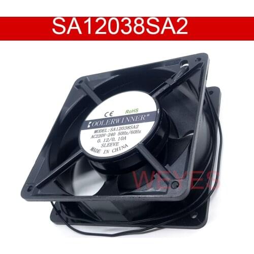 Brand new for SPEEDY SA12038SA2 AC 240V 0.1A 120x120x38mm 2-wire Server Cooler Fan