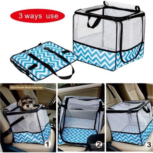 Pet Dog Carrier Pad Dog Seat Bag Basket Pet Products Safe Carry House Cat Puppy Bag Dog Car Seat transportin perro autostoel hon