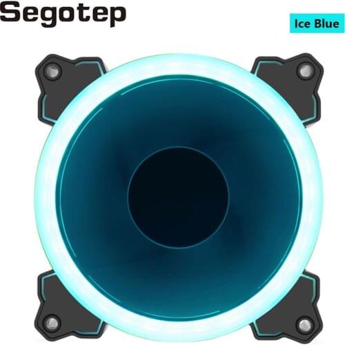 Segotep CPU Cooler 120mm RGB Fan Silent 3Pin+4Pin Cooling Radiator Computer Case Ventilador fans rgb 120 PC Cooler
