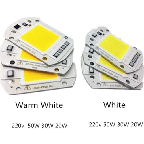 Smart IC High Power LED Matrix For Projectors 20W 30W 50W 220V DIY Flood Light COB LED Diode Spotlight Outdoor Chip Lamp