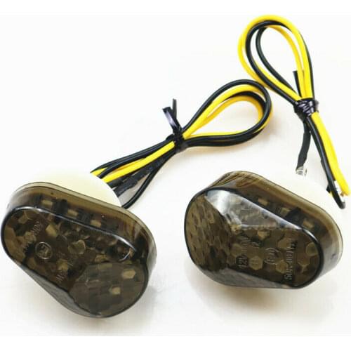 Smoke Flush Mount LED Turn Signal For Suzuki Ninja ZZR600 ZX6R 7R 12R 9R 10R ZX
