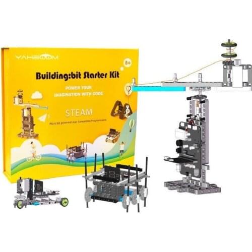 Yahboom smart robot car building:bit block kit based on micro:bit Educational toy robot RC Car for kid toy