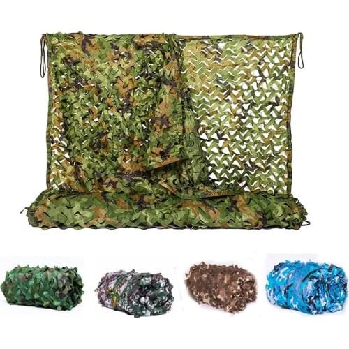 Military Camouflage Net Outdoor Jungle Shelter Single And Double-Layer Netting, Mountain Greening Oxford Polyester Cloth Net