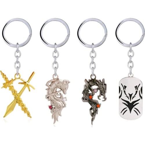 YuYu Hakusho Anime Keychain Kuwabara Kazuma Sword Urameshi Yuusuke Fox Black Dragon Pulse Car Key Holder Hiei Weapon Keyrings
