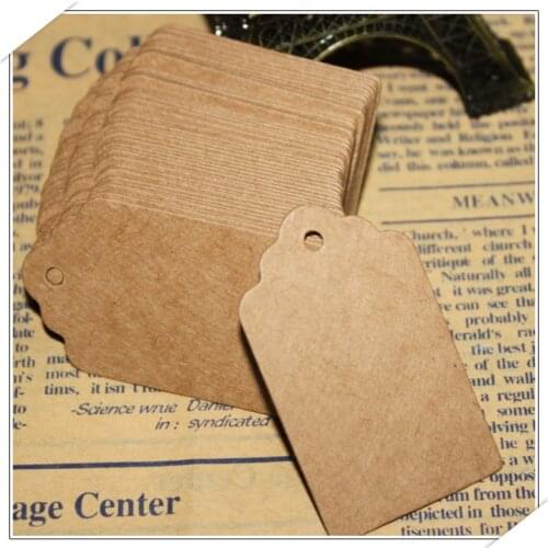 100Pcs Wedding Invitations Card Kraft Paper Craft Supplies Favors Wedding Favour Gift Tag Price Label Christmas Party Supplies