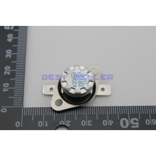2pcs Temperature Switch 100C Thermostat KSD301 250V/10A NC