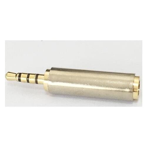 5pcs 2.5mm male to 3.5mm female Cell phone / headset adapter audio convertor