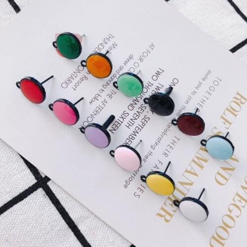 8 pieces / lotRoundbead caps earings fashion for making suppliesstainless steel jewelrydiy jewelry Other