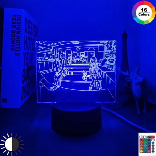 Anime Led Light Goodnight Punpun for Bedroom Decoration Nightlight Birthday Gift Room Decor Table 3d Lamp Manga Goodnight Punpun