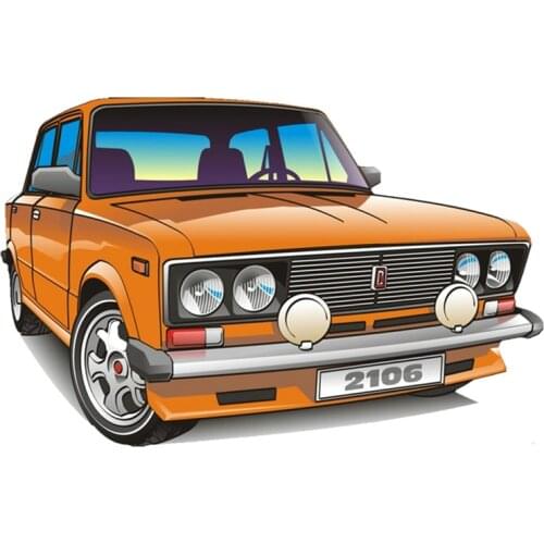 Car Sticker Automobiles Motorcycles Exterior Accssories PVC Decals for BMW VW Audi Gti Skoda Lada VAZ 2106,18cm*11.5cm