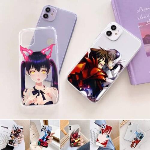 High school dxd Anime Phone Case For iphone 12 11 mini x xs xr pro max 8 7 6s 6 5 5s 5c se plus Transparent soft