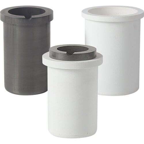 F4 Graphite melting crucible with ceramic crucible for melting furnace