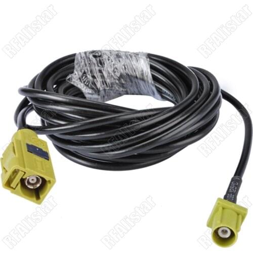Fakra "K" Code Male to Female RG174 RF Pigtail Cable For Car GPS Radio Neutral Coding Antenna Extension Cable 30cm/50cm/1M/2M/5M