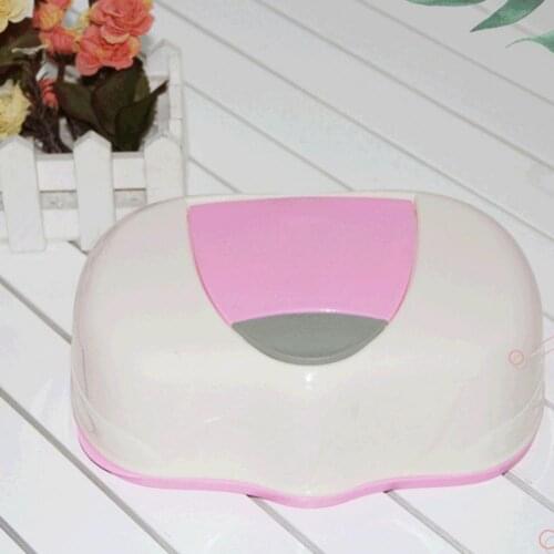 Damp-proof Excellent Dust-proof Wipe Container Tissue Storage Box Plastic Wet Wipes Holder Eco-friendly for Bedroom