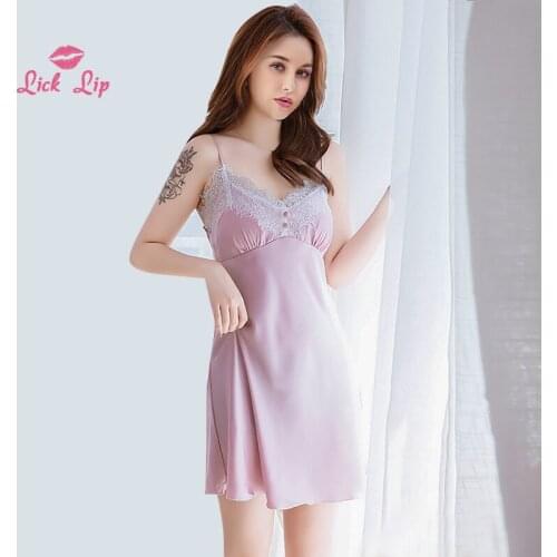 Lick lip White Summer Dresses