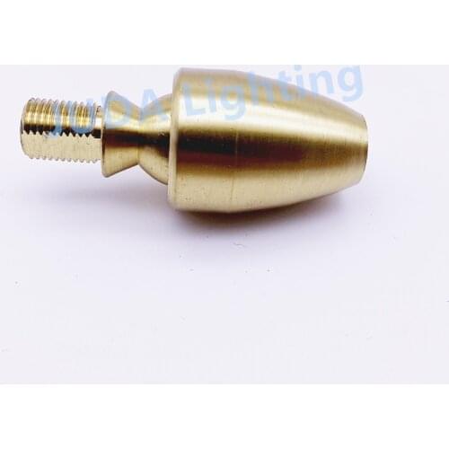 M10 thread adapter connector Pure copper universal head Turn 360 degrees brass fittings for chandelier ceiling rose lamp base