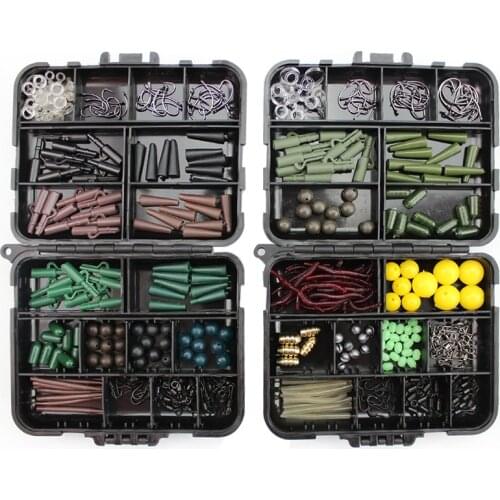 189pcs/box Portable Fishing Tackles Box Accessories Kit Set For Carp Bait Lure Ice Winter Fishing Accessoire Tool sets