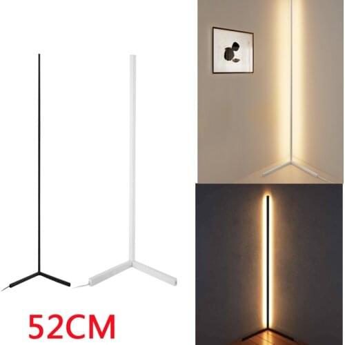 52cm Nordic LED Floor Lamp Modern Simple Warm White Corner Rod Floor Light for Living Room Bedroom Interior Atmosphere Standing