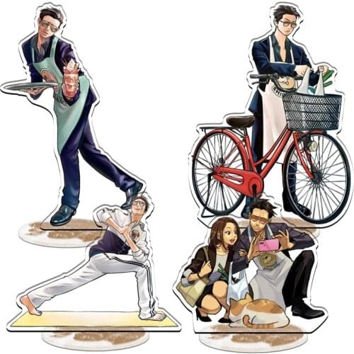 New Japan Anime The Way of the Househusband Gokushufudo Tatsu Acrylic Stand Figure Model Desktop Toy Pendant Keychain Cosplay