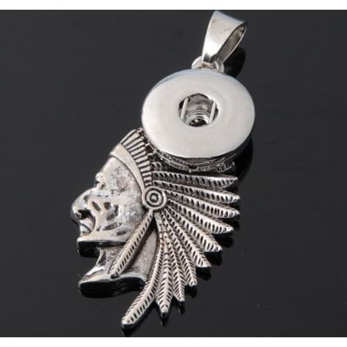 New XL0058 special Indians snap Pendant necklace fit 18mm snap buttons fashion DIY Fittings for necklace wholesale