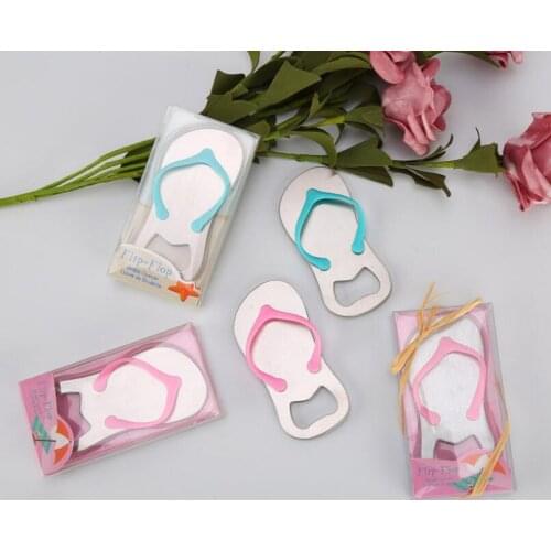 Beach Wedding gifts Flip Flop bottle opener Wholesale wedding favors and gifts for guest Party favors LX6938