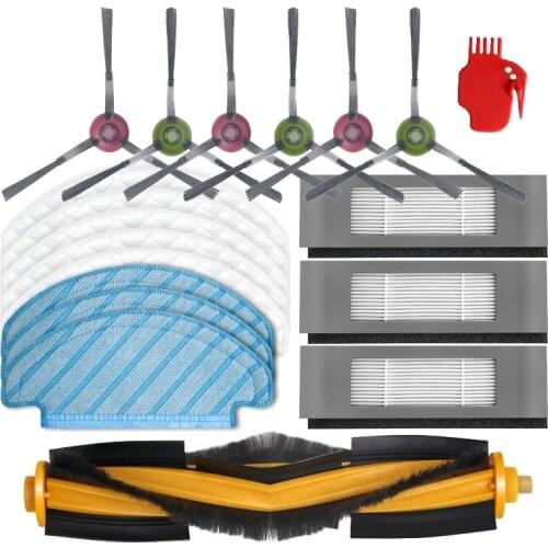 Suitable for Ecovacs Deebot OZMO T8 Vacuum Cleaner Roller Brush, Filter, Side Brush, Mop Accessory Kit