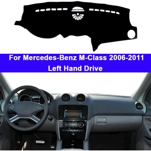 Car Dashboard Cover DashMat Carpet Cape For Mercedes-Benz M-Class 2006 2007 2008 2009 2010 2011 LHD RHD Auto Protector Sun-Shade