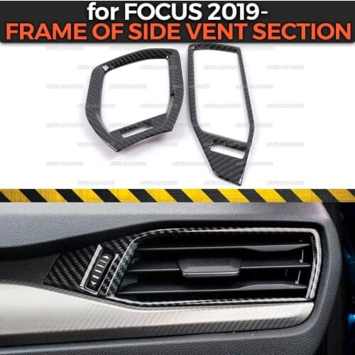 Frame of side vent sectioncase for Ford Focus 2019- ABS plastic 1 set / 2 pcs molding decoration car styling