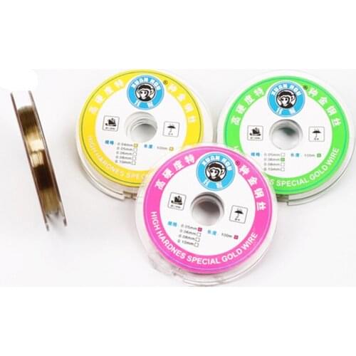 10pcs 100M XUANHOU High Hardness Screen Separation Gold Wire Cutting Line Mobile Phone LCD Screen Separation Repair Tools