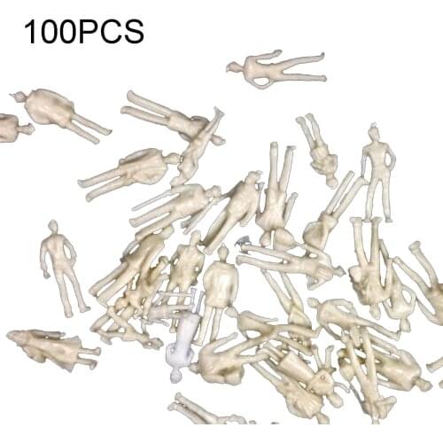 50/100Pcs 1:100 25mm Scale Mixed Model Railway Train People Figures Miniature Kids Educational Toys for Children Gifts