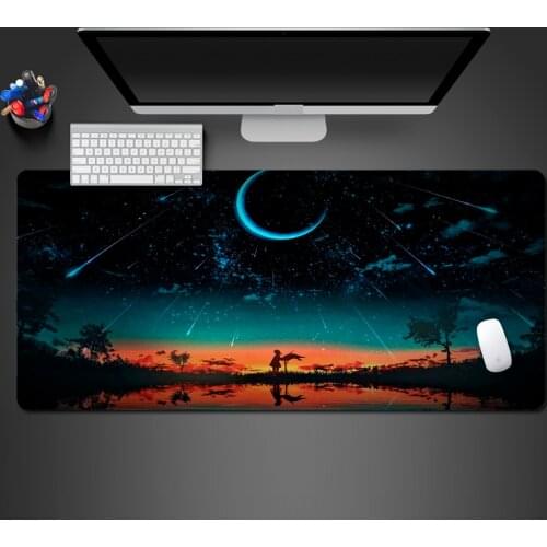 Unique Creative Starry Sky Abstract Mouse Pad High Quality Best-Selling Washable Customized Non-Slip Rubber Mat Large Desk Pad