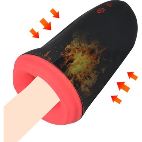 Vibrating Male Masturbator Silicone Sex Toys Men Artificial Vagina Mouth Erotic Oral Sex Artificial Vagina Adult Sex Products