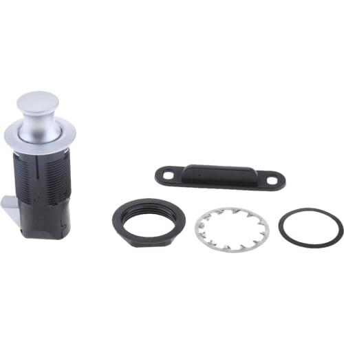 Cabinet Drawer Push Lock - Latch Button Locks for Camper, Car, RV, Caravan