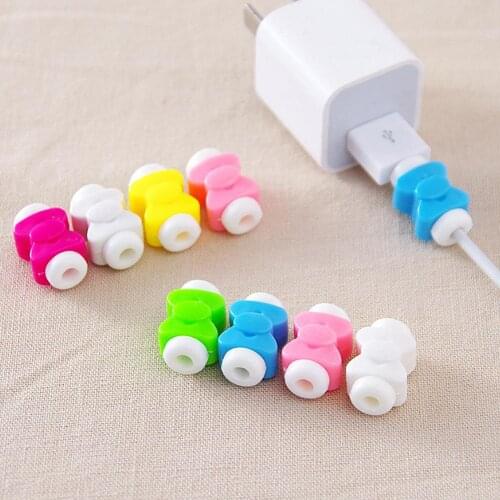 1pcs Cute Cable Bite Animals Protector For Winder Iphone Charging Cord Cable Buddies Cartoon Cable Biter Phone Holder Accessory