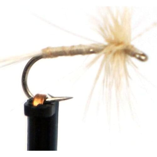 6pcs Aventik Caenis Spinner Dry Trout Fly Fishing Flies Mixed Sizes Fish Flies