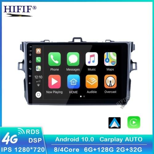 Car Radio Android 10 Multimedia Player For Toyota Corolla E140/150 2006 2007-2009 2010 2011 2012 2013 WIFI GPS Navigation